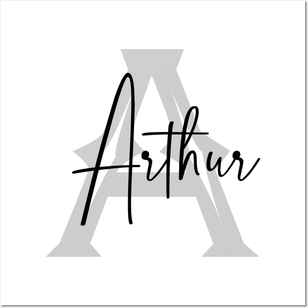 Arthur Second Name, Arthur Family Name, Arthur Middle Name Wall Art by Huosani